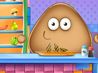 POU REAL COOKING jogo online no