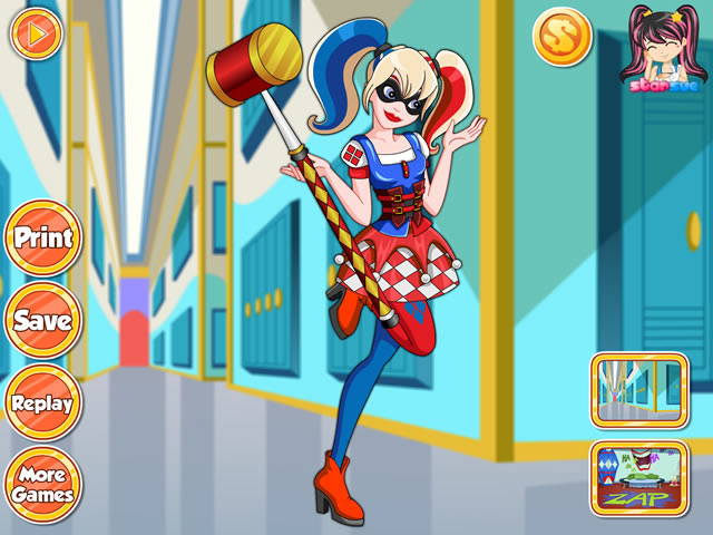 Dress up games harley quinn platypus game