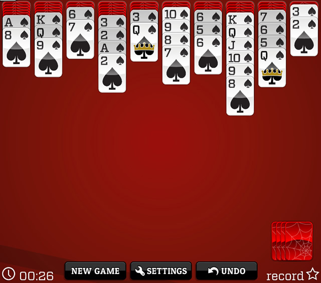 solitaire spider card game online