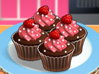 Sara's Cooking Class - Raspberry Chocolate Cupcakes
