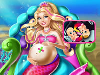 Pregnant Barbie Mermaid Emergency