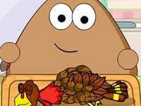 POU KITCHEN SLACKING jogo online no