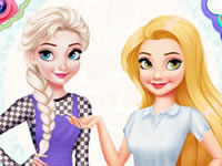 Elsa Vs Rapunzel Fashion Game