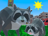 Raccoon Adventure City Simulator 3D