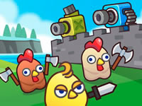 Merge Cannon - Chicken Defense