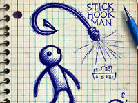 Stickhookman