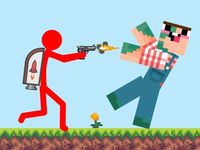 Red Stickman vs Craftmans 2