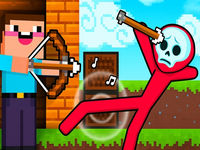 Noob archer vs Stickman Zombie - Zombie shooter