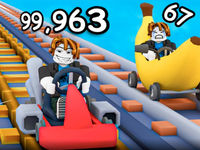 Obby - Climb Up and Slide Down on Minecarts