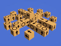 Disassemble 3D shapes out of cubes