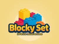 Blocky Set - 3d brick constructions