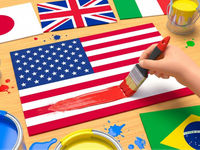 Flag Painting Game