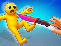 Ninja vs Ragdolls - Sharp Knife Throw!