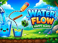 Water Flow Happy Glass