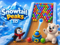 SnowTail Peaks - 3D bubble pop adventure
