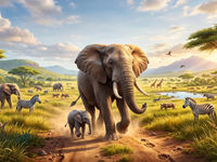 Zoo Elephant Simulator City Attack