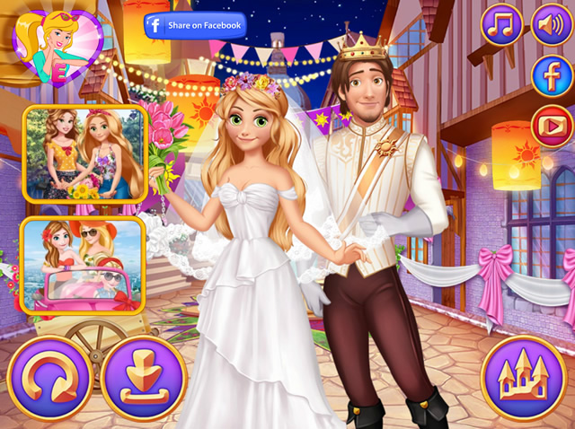 Rapunzel Medieval Wedding - Girls games - GamingCloud