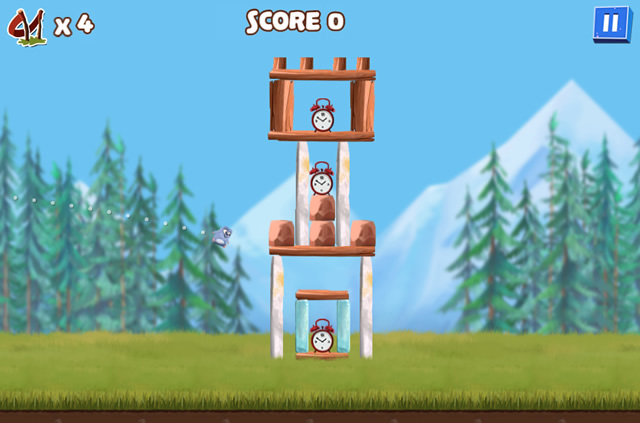🕹️ Play Grizzy Lemmings Launch Game: Free Online HTML5 Grizzy & the  Lemmings Slingshot Video Game for Kids & Adults