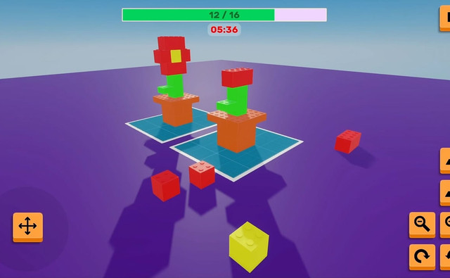 Blocky Set - 3d brick constructions - Mind games - GamingCloud